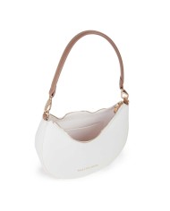 VALENTINO MARIO HOBO BAG ALEXIA CON TRACOLLA  BIANCO/CUOIO  125