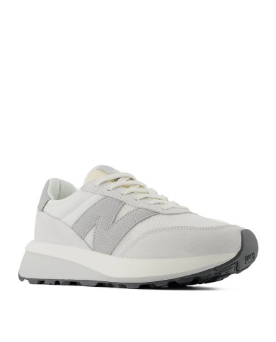 NEW BALANCE SNEAKERS UOMO SUEDE MESH OFF WHITE GREY U370AA 125