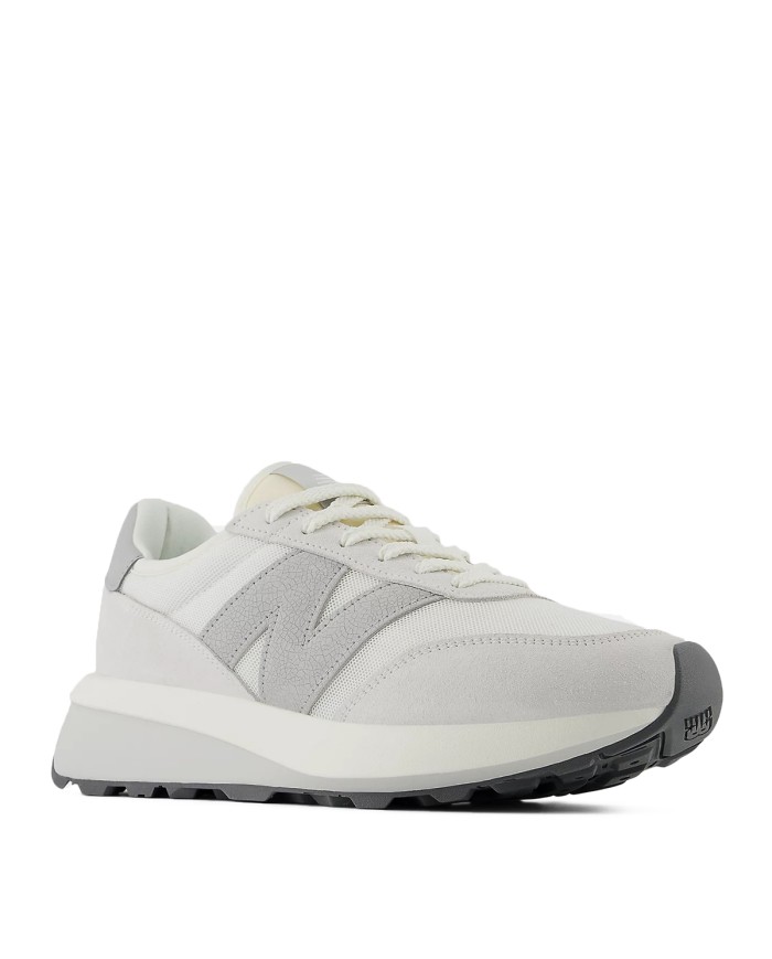 NEW BALANCE SNEAKERS UOMO SUEDE MESH OFF WHITE GREY U370AA 125