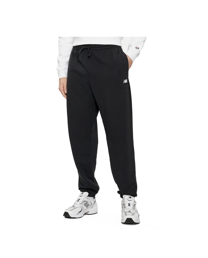 NEW BALANCE PANTALONI SPORTIVI UOMO FRENCH TERRY JOGGER BLACK MP41519BK 125