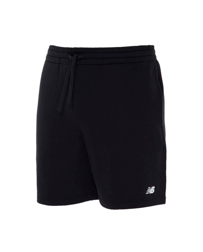 NEW BALANCE BERMUDA SPORTIVI UOMO FRENCH TERRY SHORT SMALL LOGO BLACK MS41520BK 125