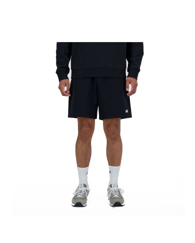 NEW BALANCE BERMUDA SPORTIVI UOMO FRENCH TERRY SHORT SMALL LOGO BLACK MS41520BK 125