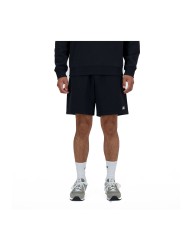 NEW BALANCE BERMUDA SPORTIVI UOMO FRENCH TERRY SHORT SMALL LOGO BLACK MS41520BK 125