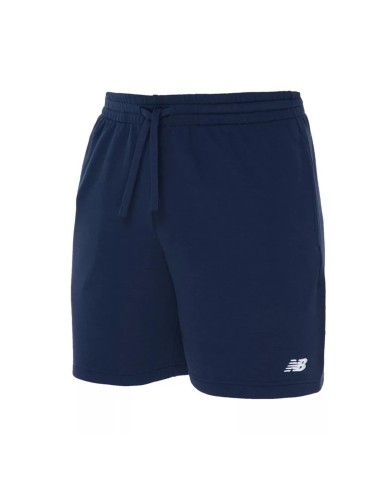 NEW BALANCE BERMUDA SPORTIVI UOMO FRENCH TERRY SHORT SMALL LOGO NAVY MS41520NNY 125