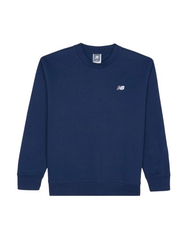 NEW BALANCE FELPA UOMO FRENCH TERRY SMALL LOGO CREW NAVY MT41507BK 125