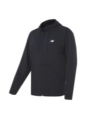 NEW BALANCE FELPA UOMO STACKED LOGO FRENCH TERRY FULL ZIP HOODIE BLACK MJ41501BK 125