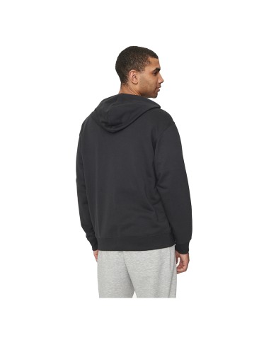 NEW BALANCE FELPA UOMO STACKED LOGO FRENCH TERRY FULL ZIP HOODIE BLACK MJ41501BK 125