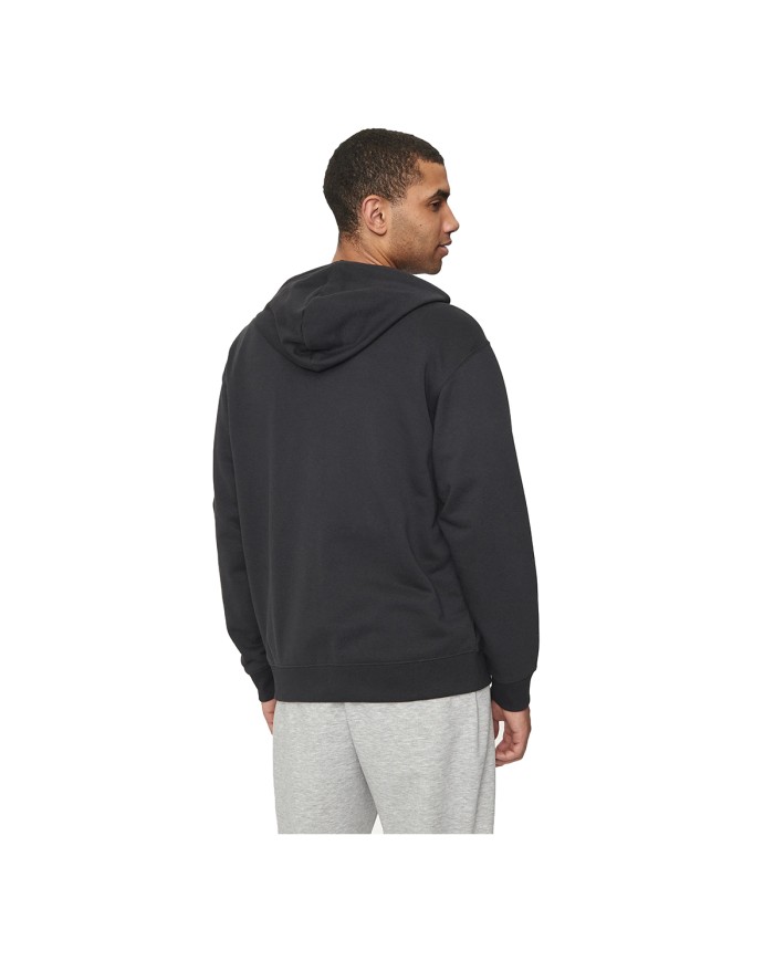 NEW BALANCE FELPA UOMO STACKED LOGO FRENCH TERRY FULL ZIP HOODIE BLACK MJ41501BK 125