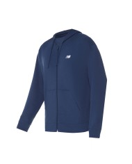 NEW BALANCE FELPA UOMO STACKED LOGO FRENCH TERRY FULL ZIP HOODIE NAVY MJ41501BK 125