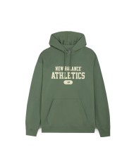 NEW BALANCE FELPA UOMO FRENCH TERRY GRAPGIC HOODIE VERDE MT51528 125