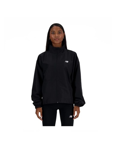 NEW BALANCE GIACCA SPORTIVA DONNA WOVEN JACKET OVERSIZED BLACK WJ41500BK 125