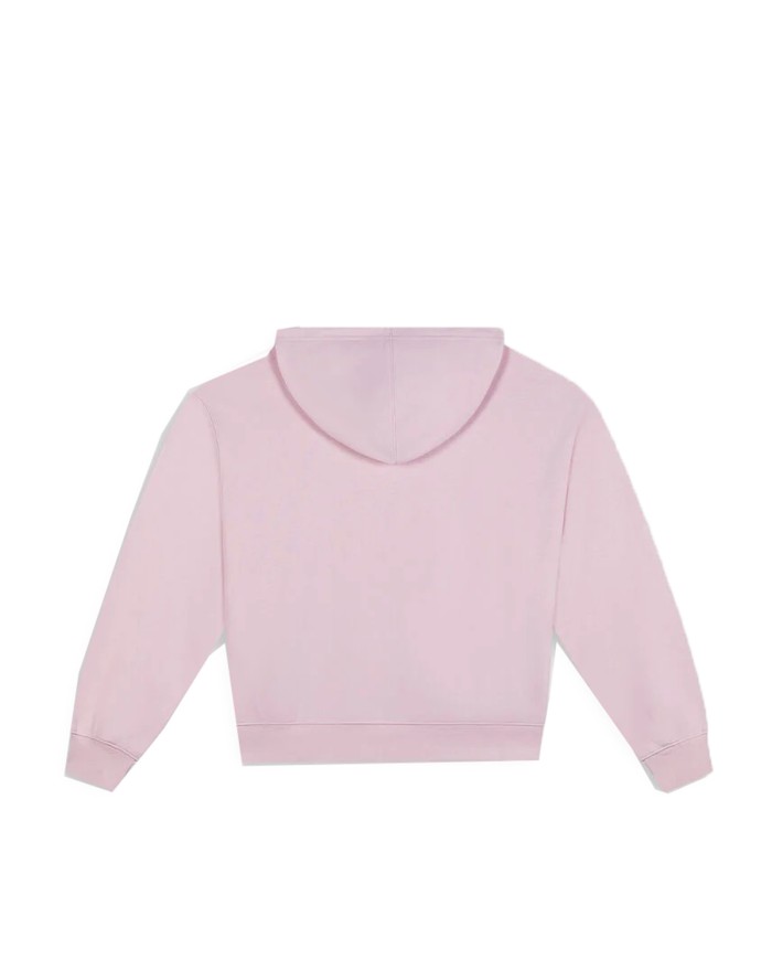 NEW BALANCE FELPA DONNA ESSENTIALS FRENCH TERRY HOODIE SMALL LOGO ROSE SUGAR WT41507RSG 125