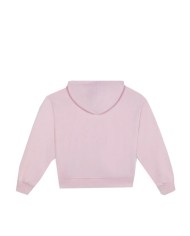 NEW BALANCE FELPA DONNA ESSENTIALS FRENCH TERRY HOODIE SMALL LOGO ROSE SUGAR WT41507RSG 125