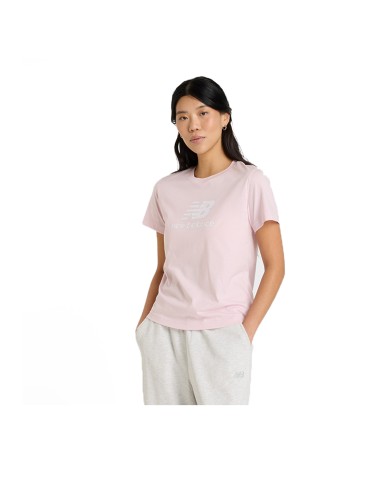 NEW BALANCE T SHIRT DONNA ESSENTIALS GRADIENT LOGO ROSE WT41520RSG 125